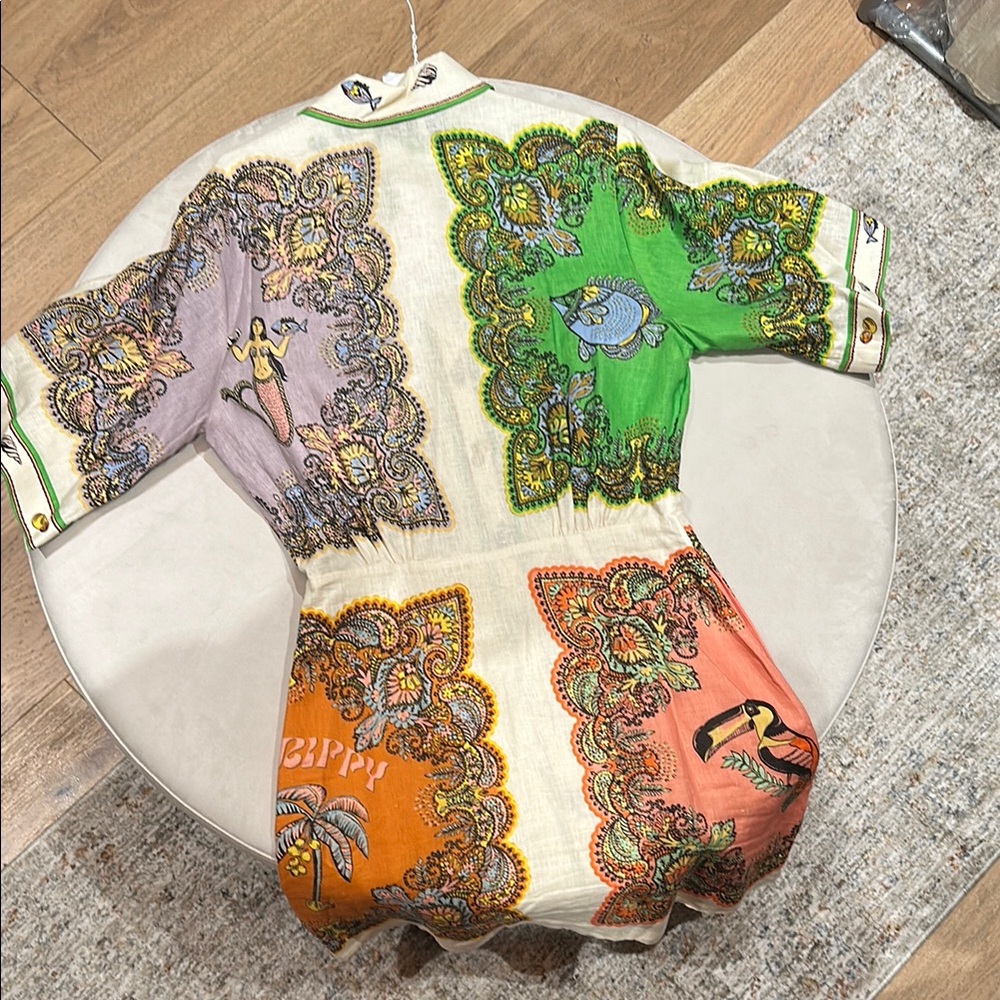 Alemais Multicolor Paisley Resort Wear Dress - Picture 3 of 5
